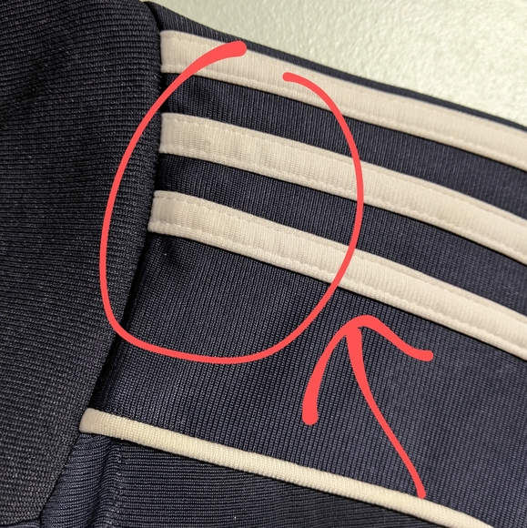 Vintage Adidas dark blue zip up track jacket. Men's medium. - Picture 12 of 14